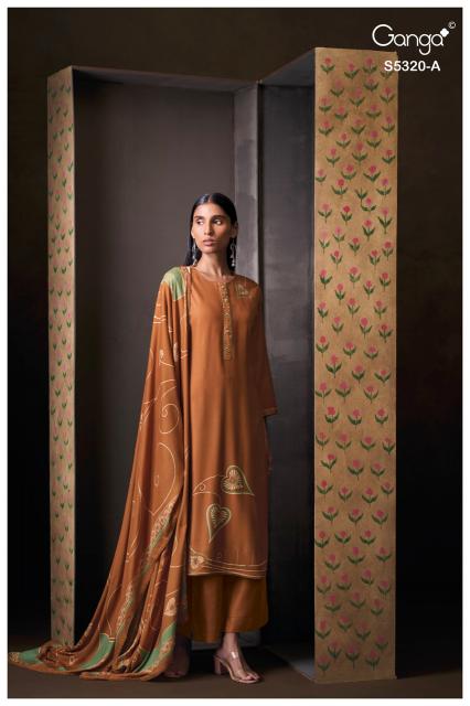 Ganga juvia 5320 unstitched wholesale dress material